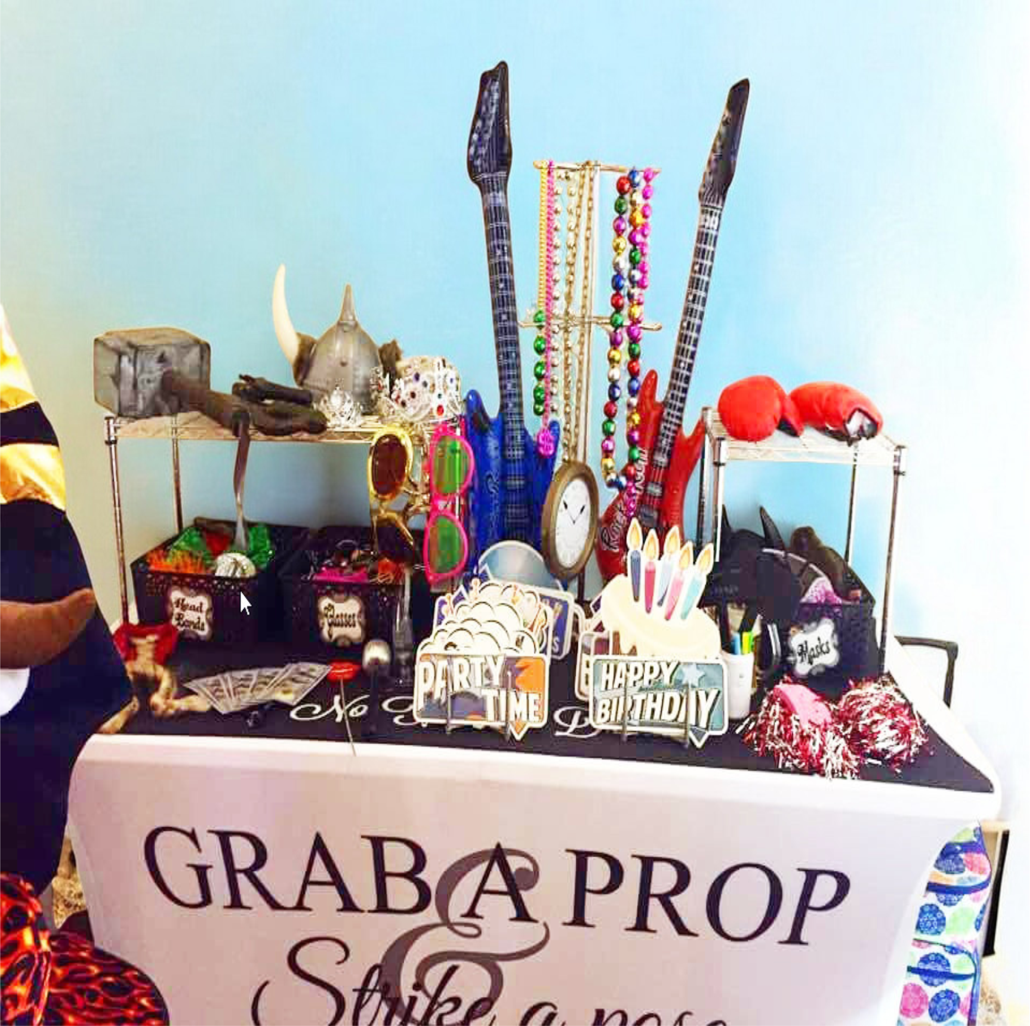 Prop Table for Photo Booth Nashville